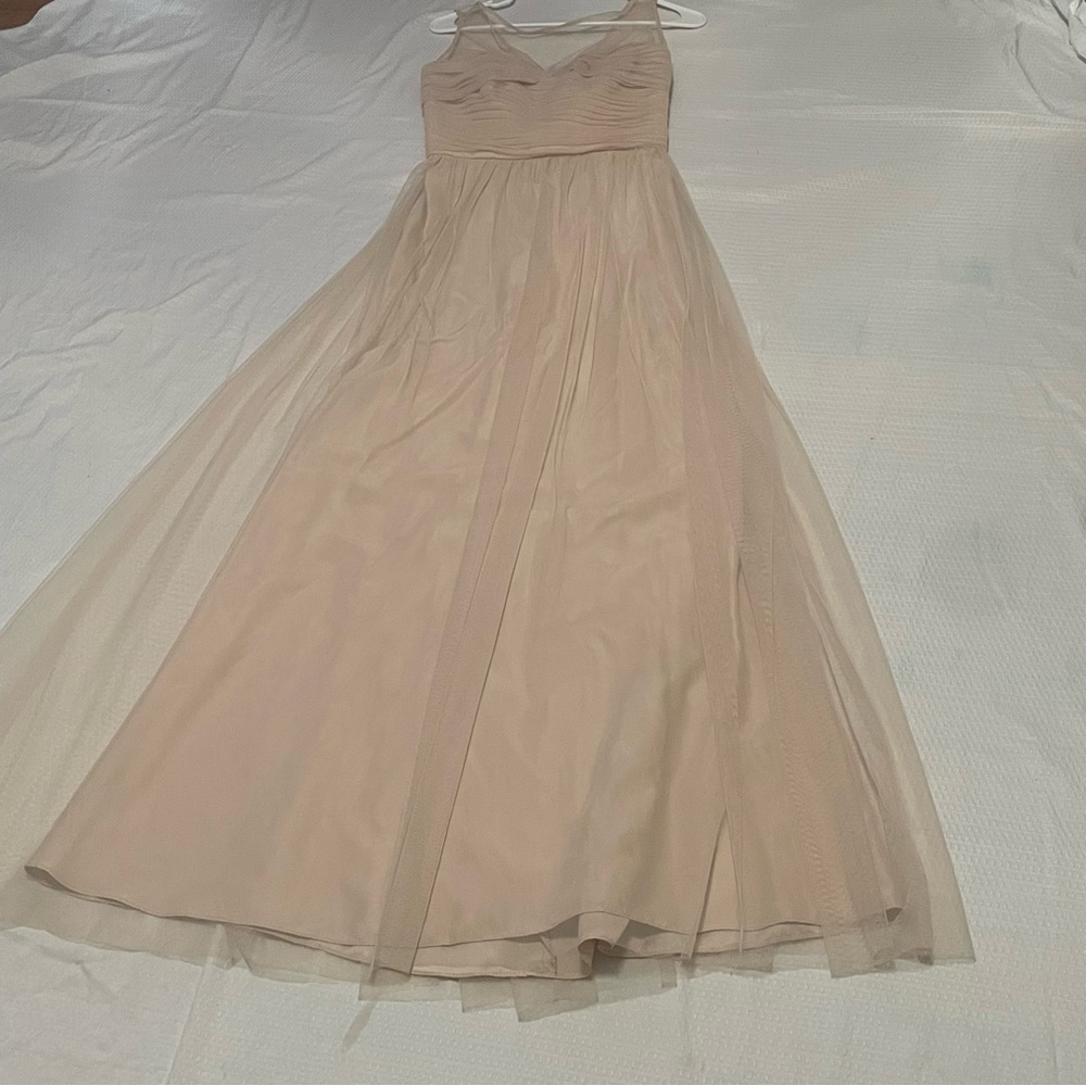 Elegant Nude Maxi Dress